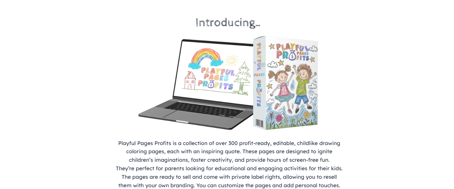 Playful Pages Profits Review – Profitable, Editable Coloring Pages for Resale