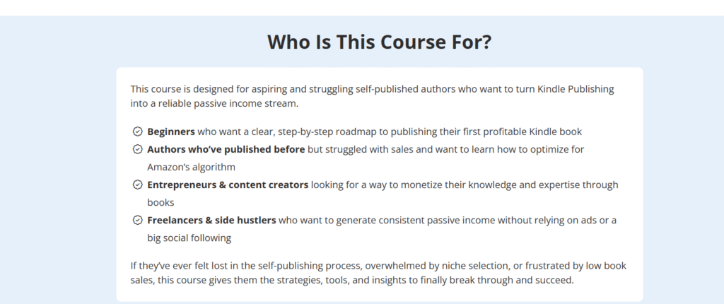 Kindle Publishing Made Easy Review