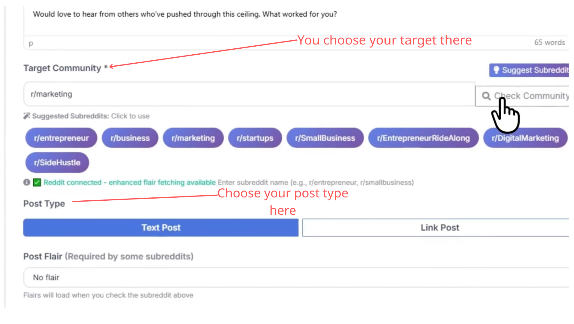 Reddify AI Review - choose your target there